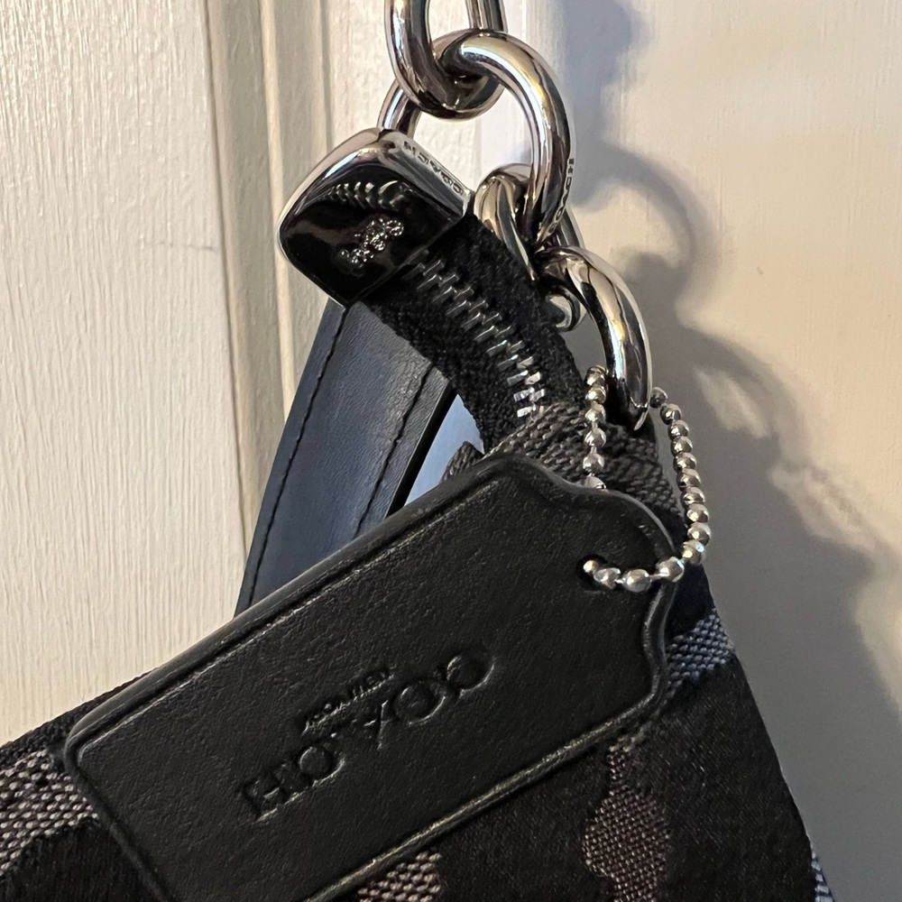 NWT Coach purse handbag black animal print leopard - Picture 2 of 9